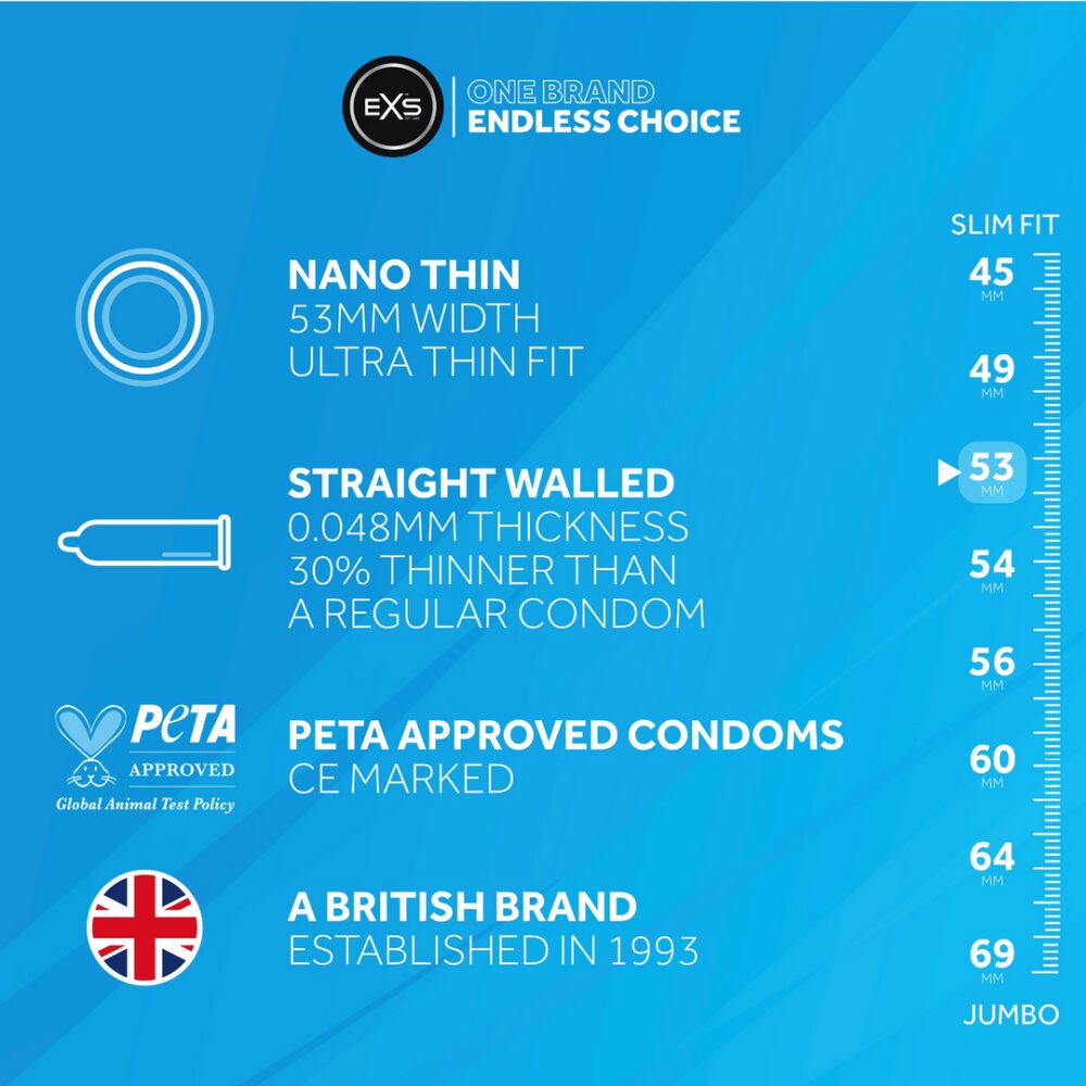 EXS Nano Thin - Condooms - 100 Stuks - Afbeelding 3
