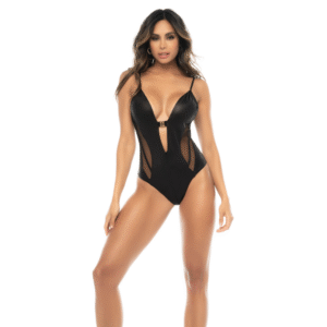 Fenna - Bodysuit - L/XL - Glanzend Zwart