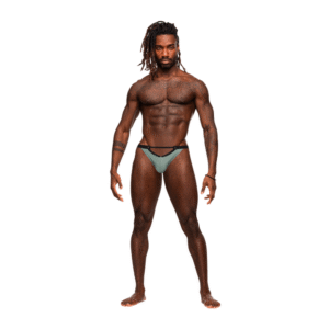 Micro V Thong - S/M - Jade