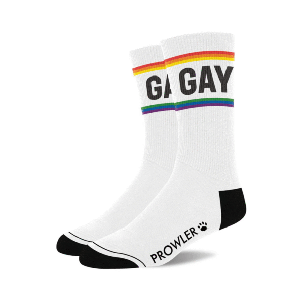 Gay Sokken - Wit/Pride - Afbeelding 2