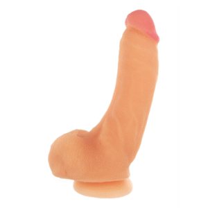 Girthy George Dildo met Zuignap - 9 inch - Vleeskleur