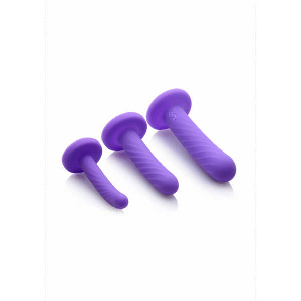 Tri-Play - 3-delige Siliconen Dildo Set - Afbeelding 4
