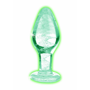 Glow-In-The-Dark - Glazen Butt Plug - Medium