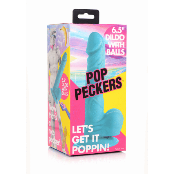 POP - Dildo met Ballen - 6.5 / 16.5 cm - Afbeelding 2