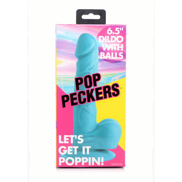 POP - Dildo met Ballen - 6.5 / 16.5 cm - Afbeelding 3