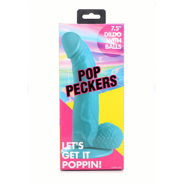 POP - Dildo met Ballen - 7.5 / 19 cm - Afbeelding 3