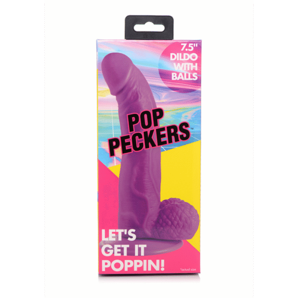 POP - Dildo met Ballen - 7.5 / 19 cm - Afbeelding 3