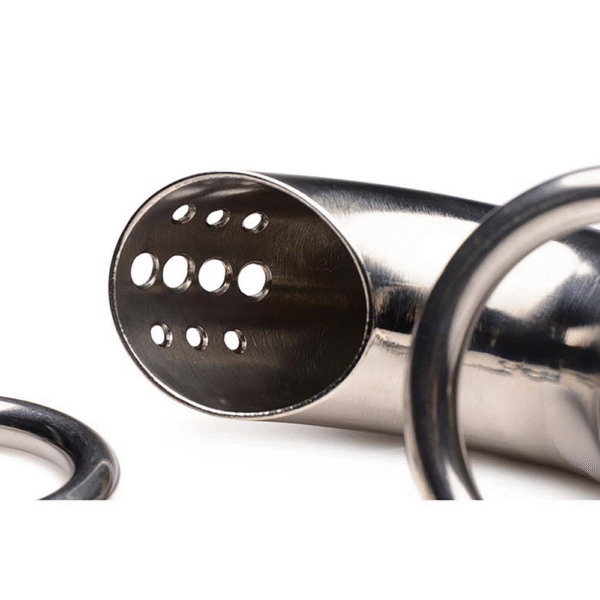 Vergrendelbare RVS Chastity Cage met 3 Ringen - Afbeelding 5