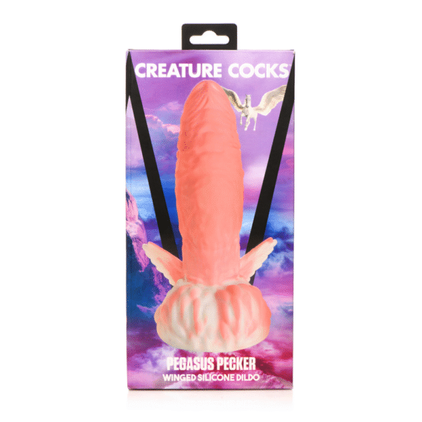 Pegasus - Pecker Winged Silicone Dildo - Roze - Afbeelding 3