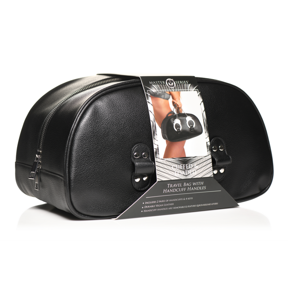 Gekraagde Reisbag met Handboeienhandvatten - Zwart - Afbeelding 2