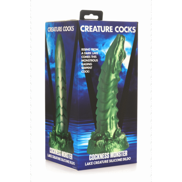 Cockness Monster - Lake Creature Silicone Dildo - Groen - Afbeelding 2