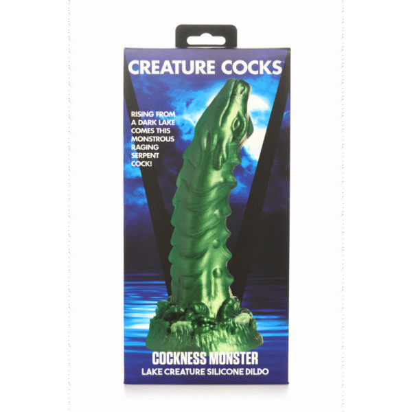 Cockness Monster - Lake Creature Silicone Dildo - Groen - Afbeelding 3