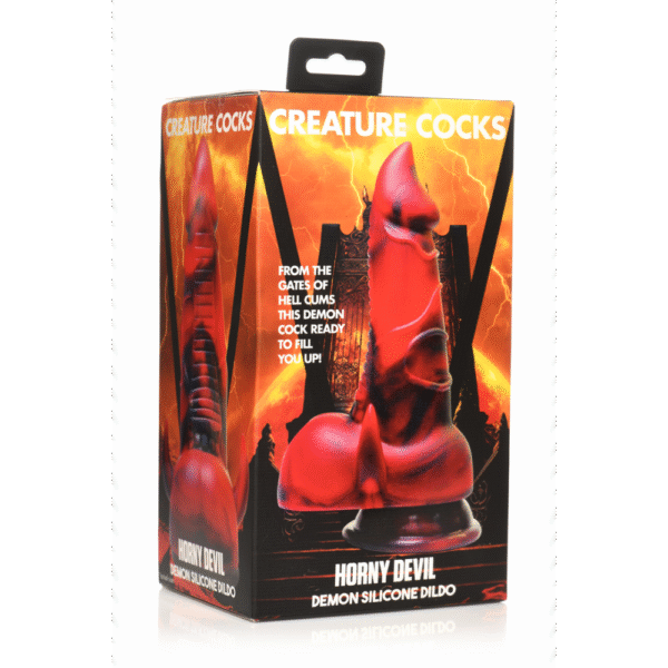 Horny Devil - Demon Silicone Dildo - Rood - Afbeelding 2