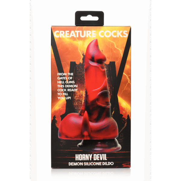 Horny Devil - Demon Silicone Dildo - Rood - Afbeelding 3