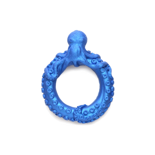 Poseidon's Octo-Ring - Siliconen Cockring - Blauw