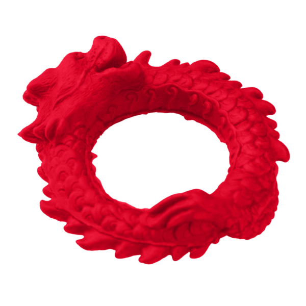 Rise of the Dragon - Siliconen Cockring - Rood - Afbeelding 4