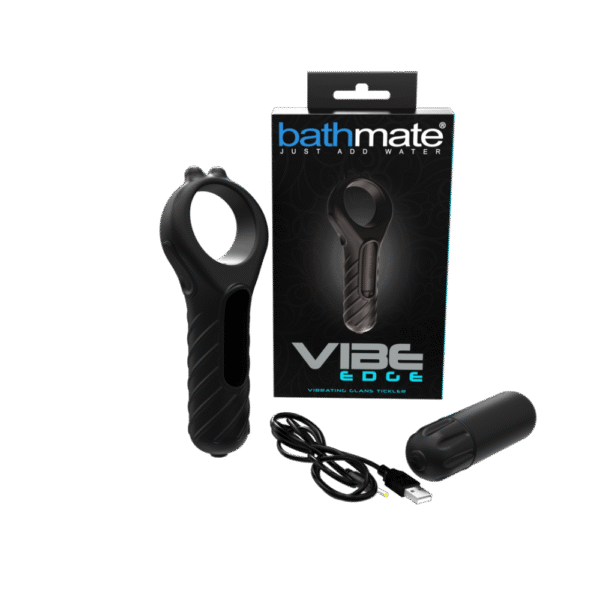Vibe - Edge - Vibrerende Cockring en Bullet - Zwart - Afbeelding 2