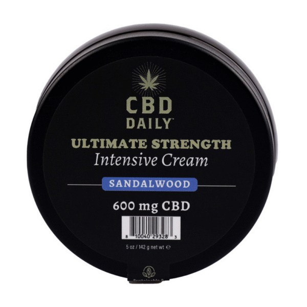 CBD Daily Ultimate Strength Intensive Cream - Sandalwood - 5 oz / 142 g - Afbeelding 2
