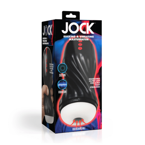 Zuigende en Vibrerende Masturbator - Zwart - Afbeelding 2