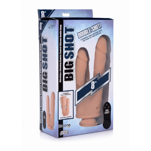 Double Shot Liquid Silicone Double Penetration Dildo - 8 / 20,5 cm - Afbeelding 2