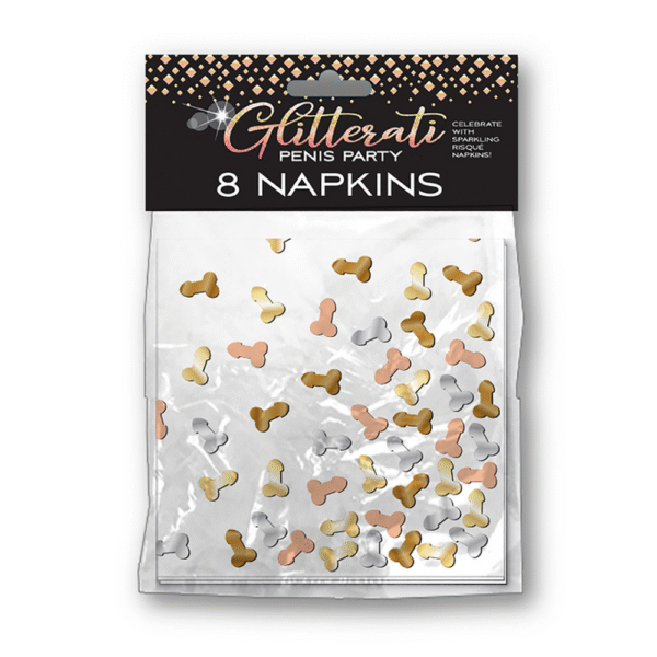 Glitterati - Penis Feest Servetten - Afbeelding 2