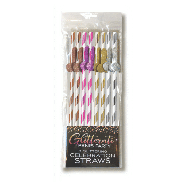 Glitterati - Penis Tall Party Rietjes - Afbeelding 2
