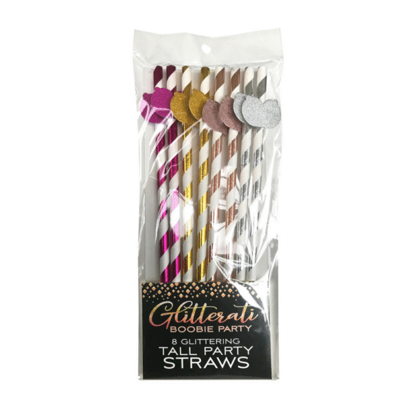Glitterati - Boobie Tall Party Rietjes - Afbeelding 2