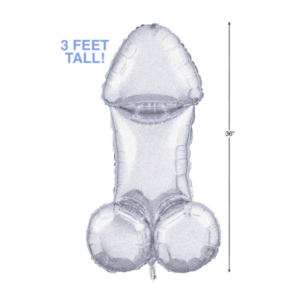 Glitterati - Disco Penis 3ft Mylar Ballonnen - Afbeelding 2