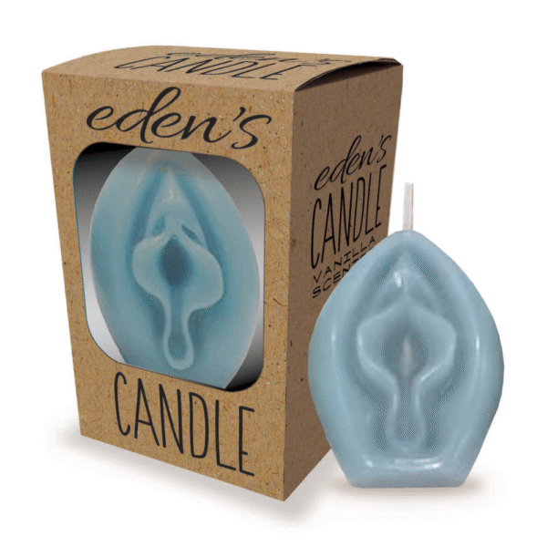 Eden’s Candle - Vanille Geurende Vagina - Blauw - Afbeelding 2