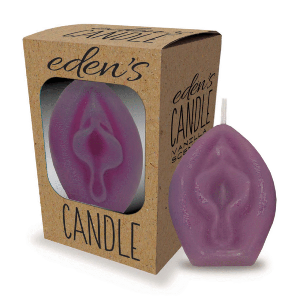 Eden's Candle - Vanille Geurige Vagina - Aubergine - Afbeelding 2