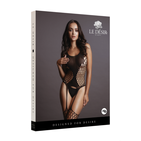 Fence Suspender Bodystocking - One Size - Afbeelding 2