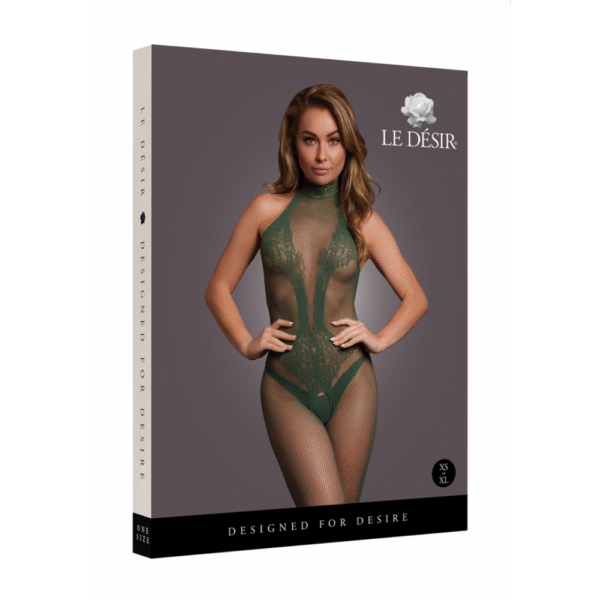 Visnet en Kanten Bodystocking - One Size - Afbeelding 2
