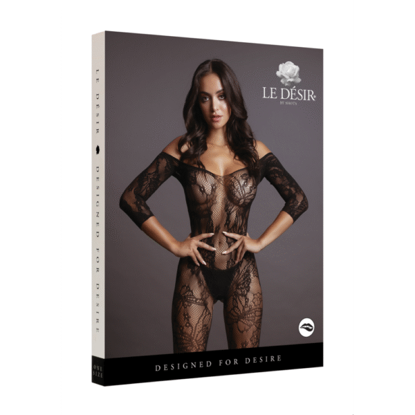 Lace Sleeved Bodystocking - One Size - Afbeelding 2