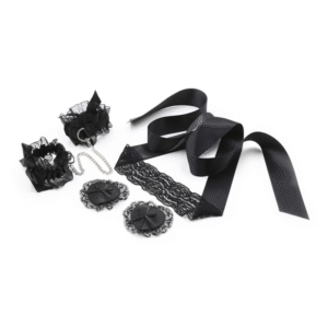Lace Me Up - Bondage Lacy Set - Zwart