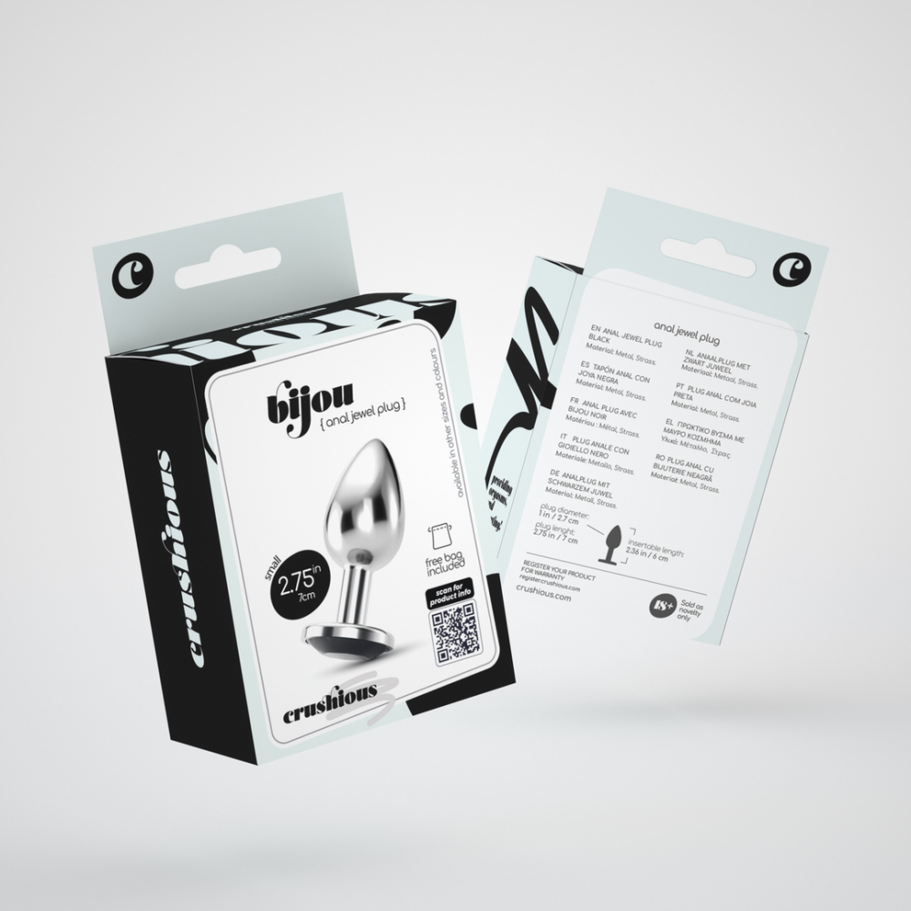 Bijou - Anale Sieraad Plug - Klein - Zwart - Afbeelding 2