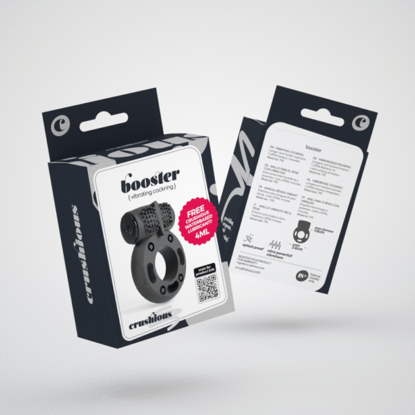 Booster - Cockring met Vibrerende Bullet - Zwart - Afbeelding 2