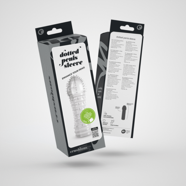 Gestippelde Penis Sleeve - Transparant - Afbeelding 2