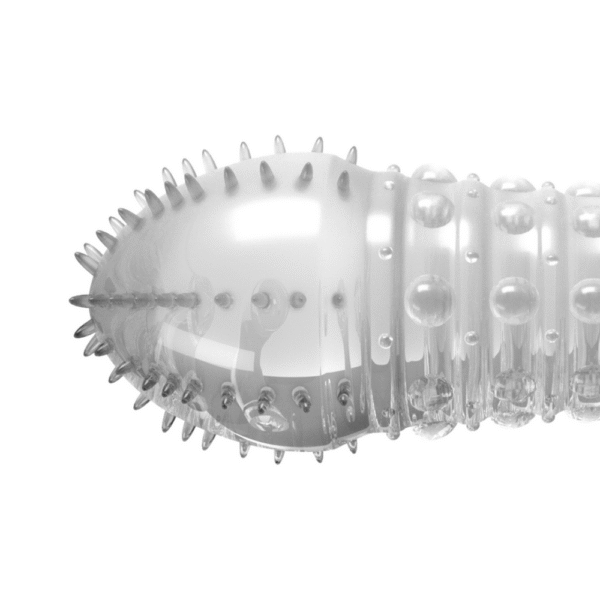 Gestippelde Penis Sleeve - Transparant - Afbeelding 4