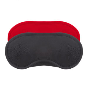 Satin Oogmaskers - Twin Pack - Zwart/Rood