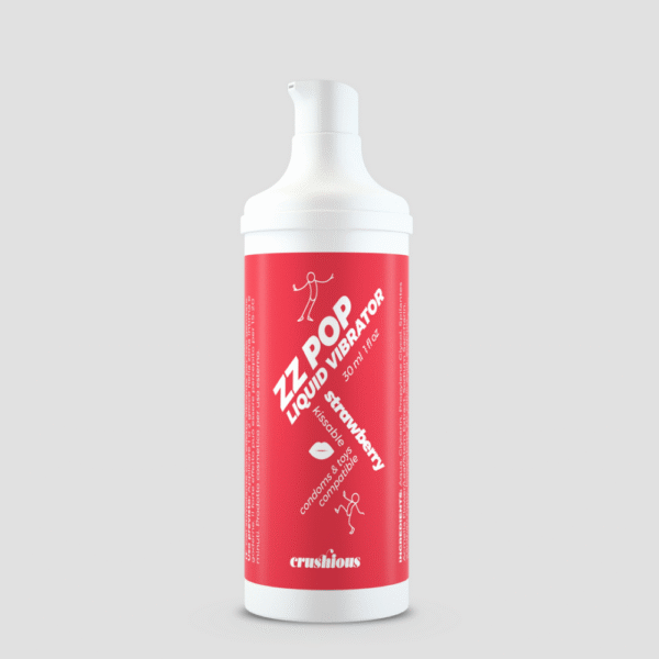 ZZ Pop - Kusbare Vloeibare Vibrator - Aardbei - 1 fl oz / 30 ml - Afbeelding 2