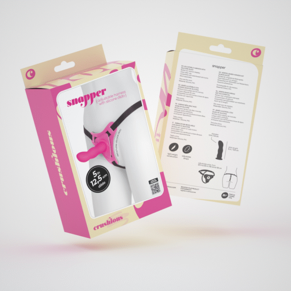 Snapper - Strap-on Harnas met Dildo - Roze - Afbeelding 2