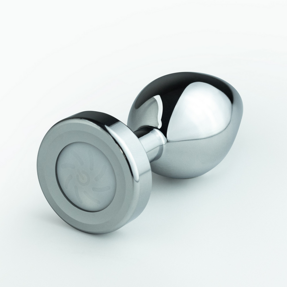 Borealis - Metalen Anale Plug met LED RGB - Klein - Zilver - Afbeelding 5