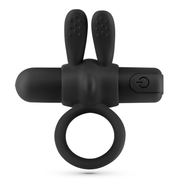 Wonka - Cockring met Oplaadbare Vibrerende Bullet - Zwart - Afbeelding 3