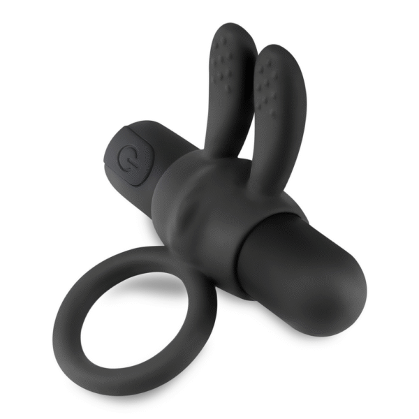 Wonka - Cockring met Oplaadbare Vibrerende Bullet - Zwart - Afbeelding 4