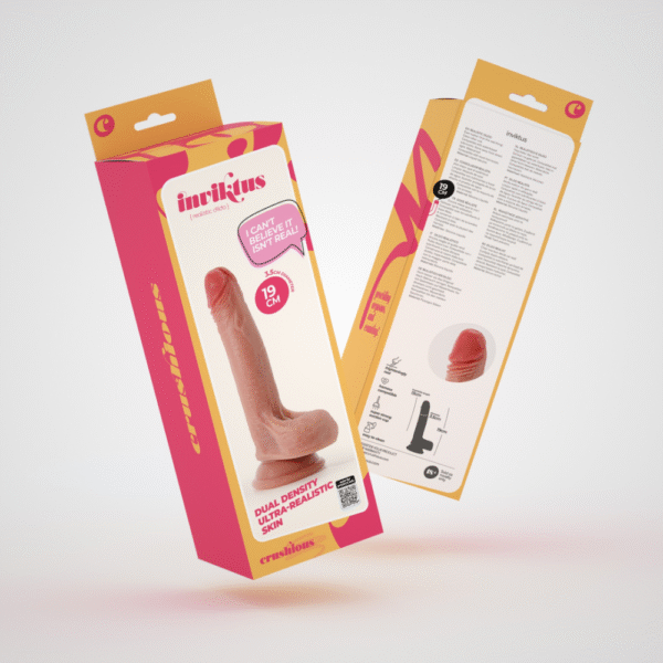 Inviktus - Vloeibare Silicoen Dildo - 7 / 19 cm - Vleeskleur - Afbeelding 2