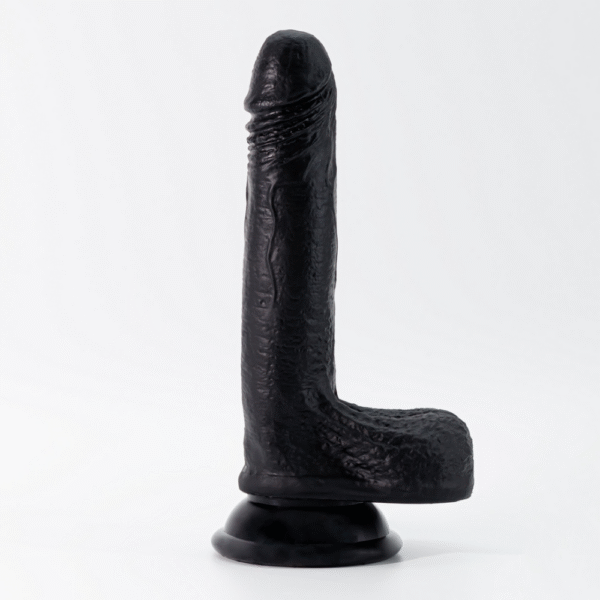 Inviktus - Vloeibare Siliconen Dildo - 7 / 19 cm - Zwart - Afbeelding 3