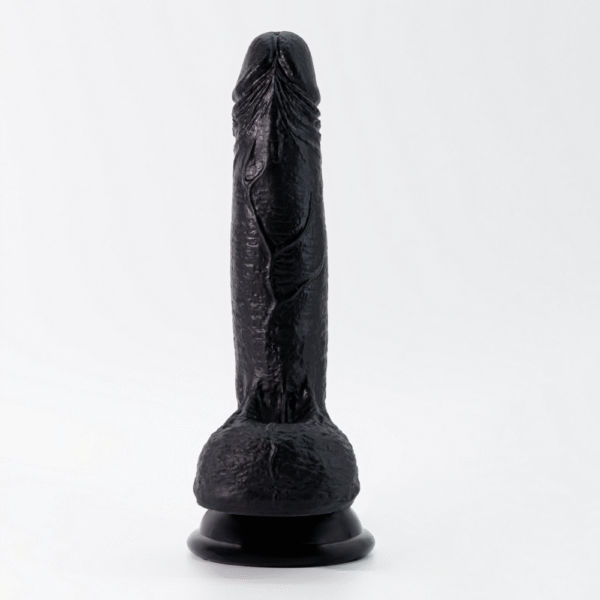 Inviktus - Vloeibare Siliconen Dildo - 7 / 19 cm - Zwart - Afbeelding 4