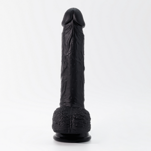 Inviktus - Vloeibare Silicoon Dildo - 8 / 22 cm - Zwart - Afbeelding 4