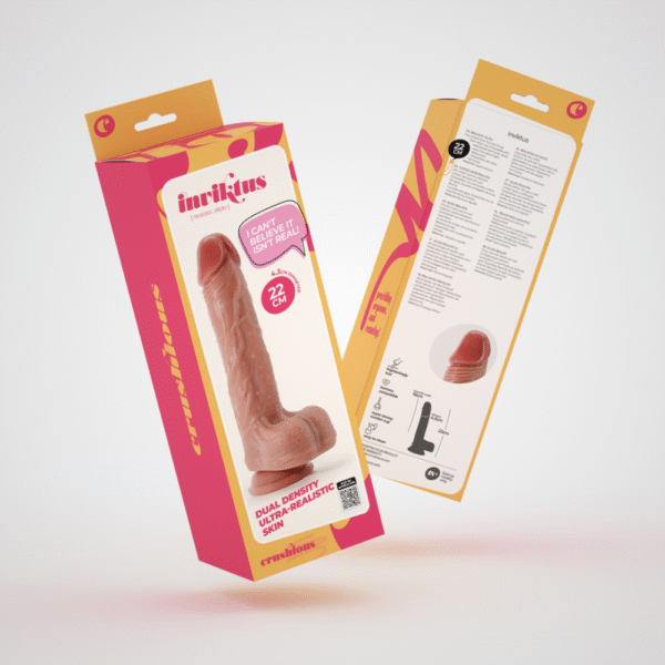 Inviktus - Vloeibare Siliconen Dildo - 8.5 / 22 cm - Vleeskleur - Afbeelding 2