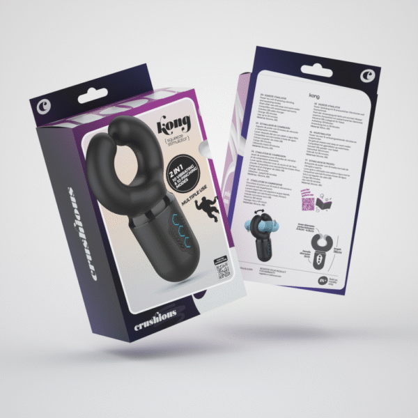 Kong - Masturbator met Druk - Zwart - Afbeelding 2